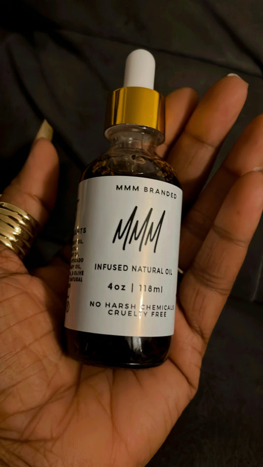 2 OZ BOTTLE OF INFUSED OIL AND 1 SCALP MASSAGER